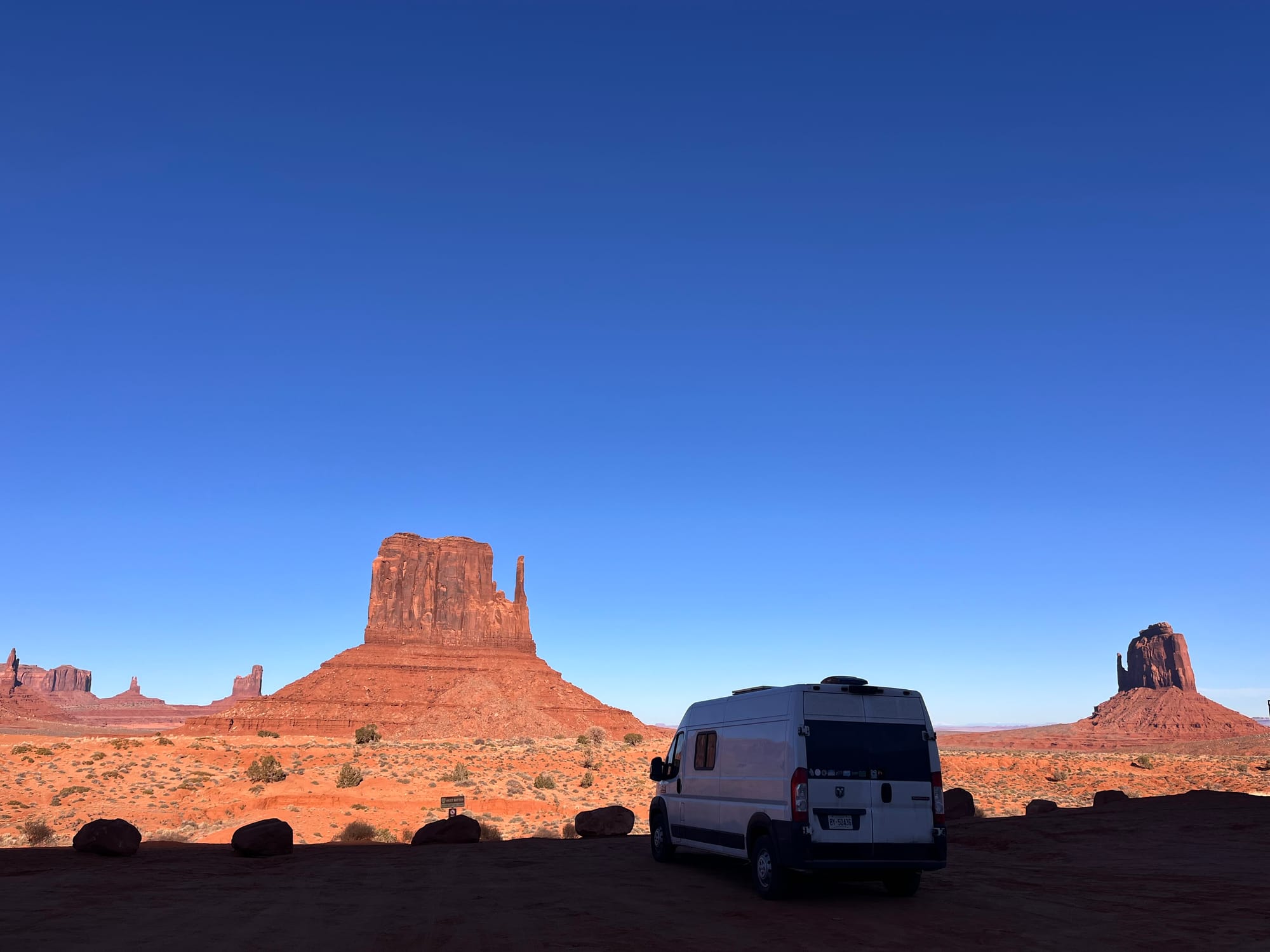 Drove the van on down to Utah